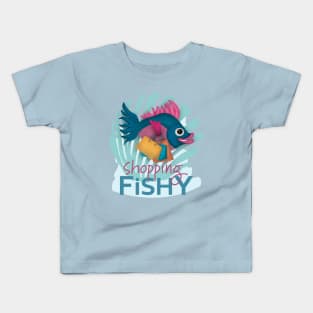 Shopping Fish-y Kids T-Shirt